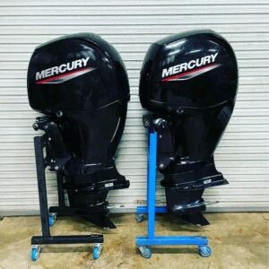 2015 Twin Mercury 150 HP 4-Stroke 20'' Shaft Outboard Motor - Alpha Marine Outboards
