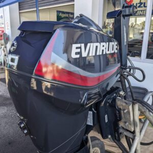 2013 Evinrude 40 HP 4-Stroke Tiller Steer Outboard Motor - Alpha Marine Outboards
