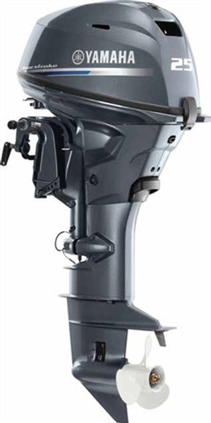 2024 Yamaha F25SC 25HP 4-Stroke 15'' Remote Steer Electric Start Power Trim and Tilt Outboard motor - Alpha Marine Outboards